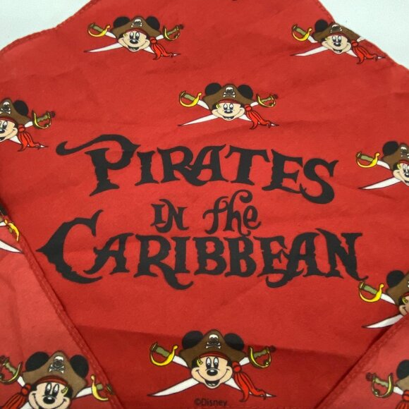 Pirates of the Caribbean Mickey Mouse Triangle Scarf Bandana NWOT - Picture 2 of 3